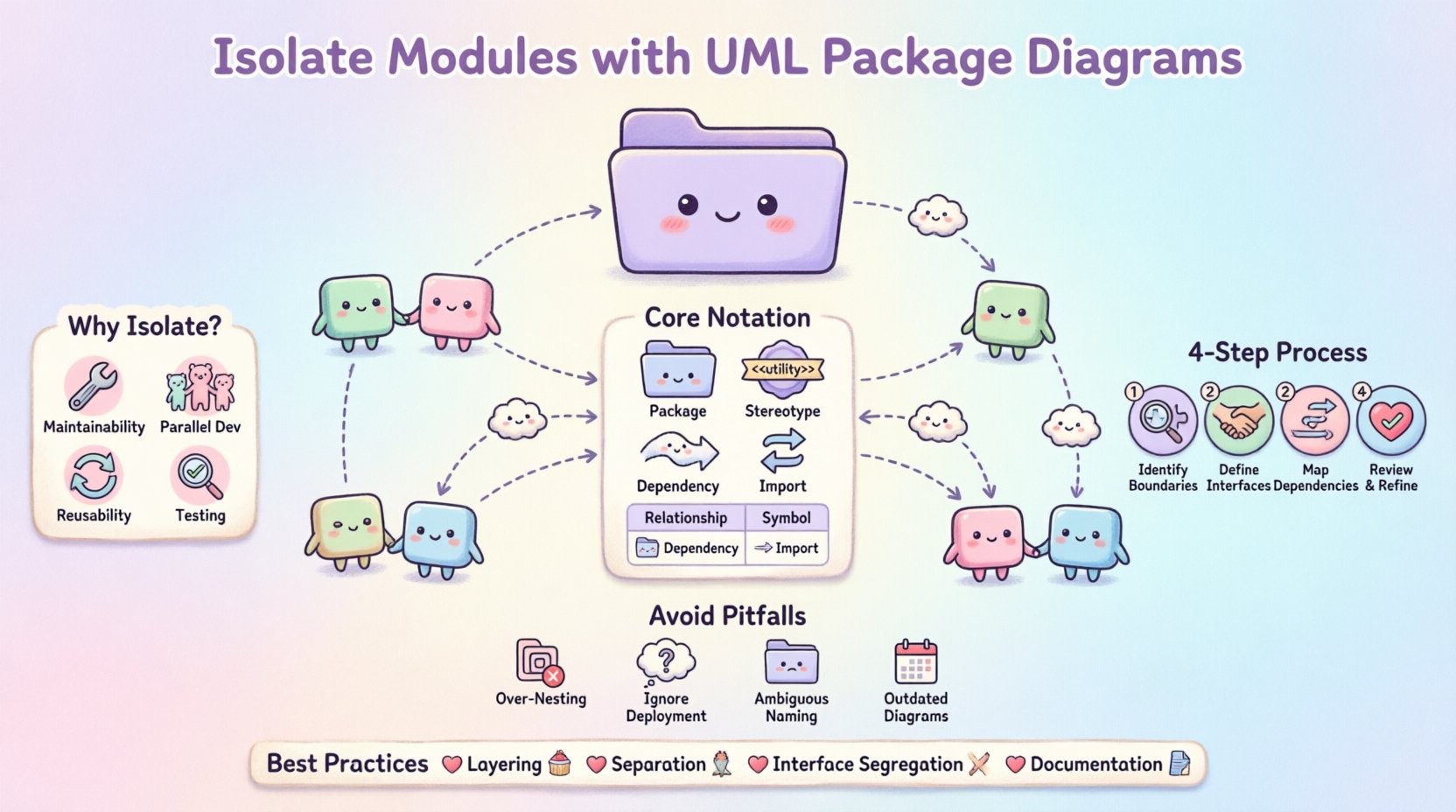 使用UML包图隔离模块：一份指南 📦