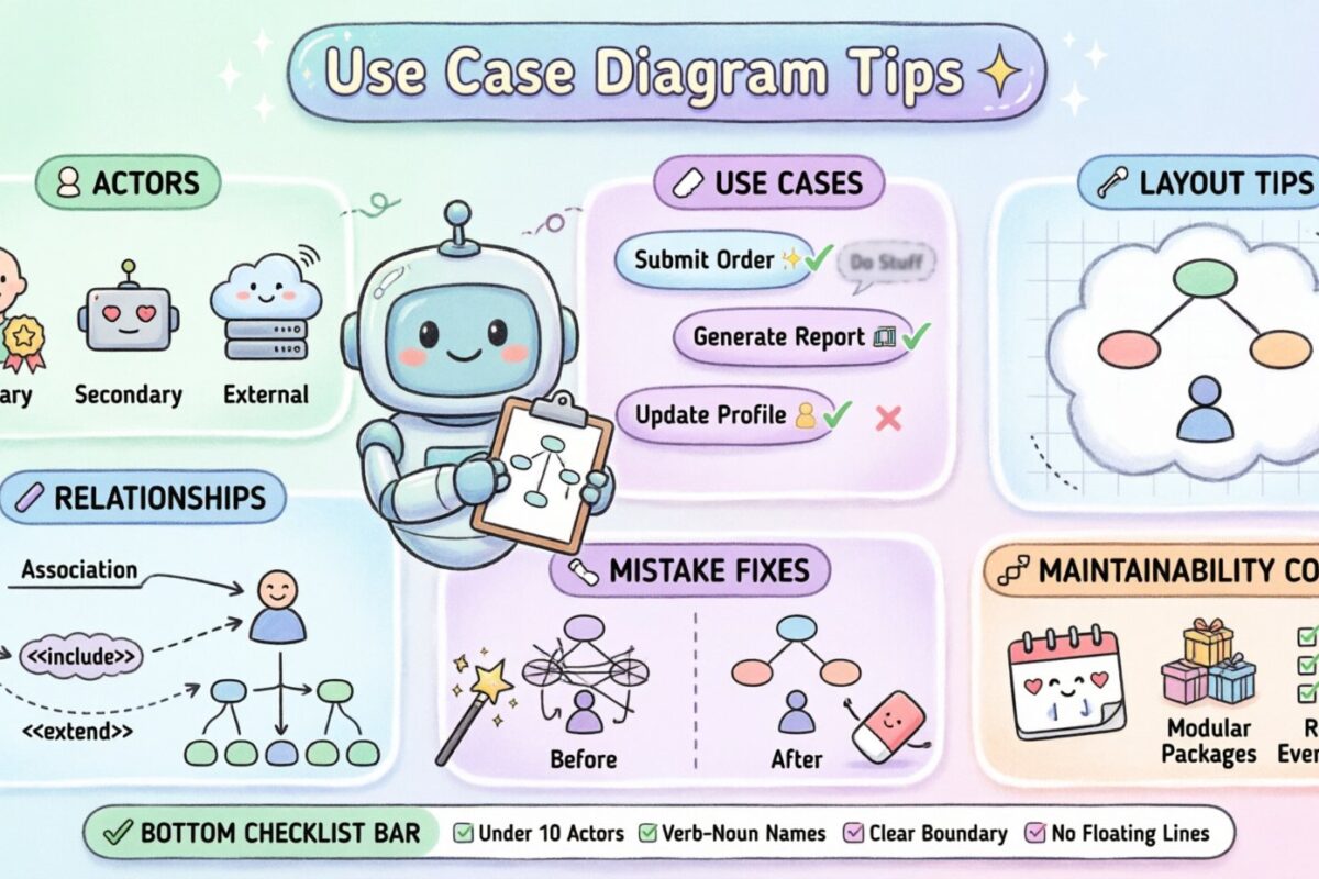 Praktische Tipps zum Erstellen verständlicher und wartbarer Use-Case-Diagramme