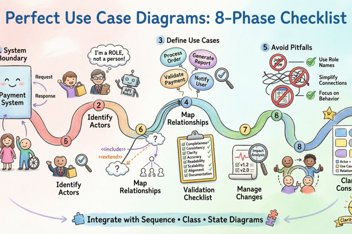 Eine Prüfliste zur Perfektionierung Ihrer Use-Case-Diagramme jedes Mal