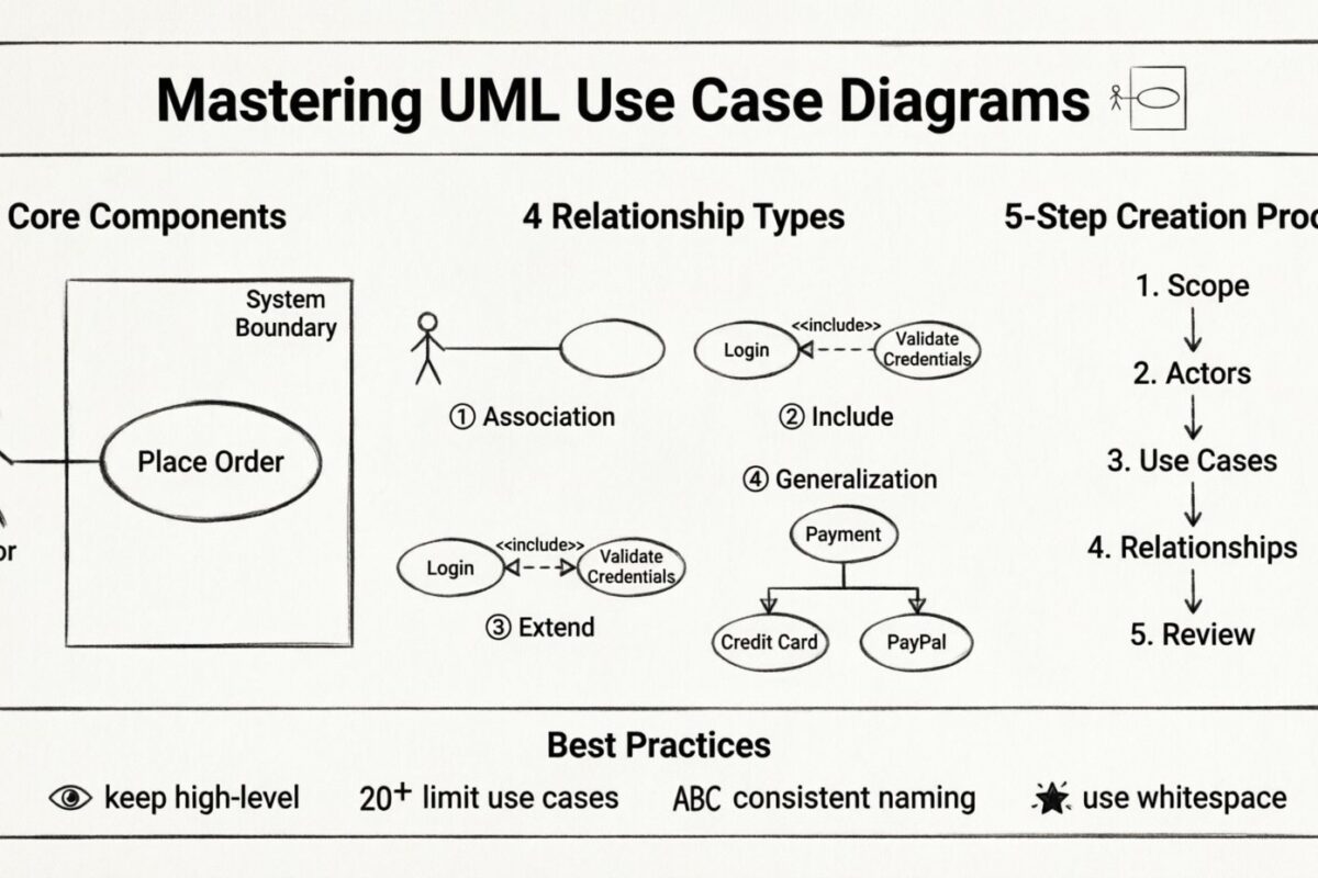 Die Beherrschung von UML: So erstellen Sie klare Use-Case-Diagramme von Grund auf