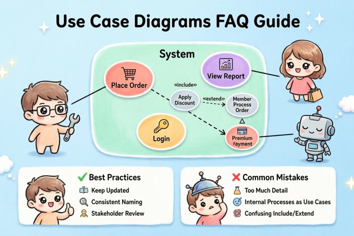 Häufig gestellte Fragen: Ihr Leitfaden zu Use-Case-Diagrammen beantwortet