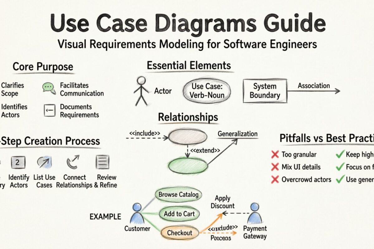 Der vollständige Leitfaden zum Zeichnen von Use-Case-Diagrammen für Softwareingenieure