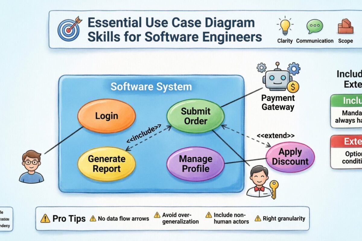 Wichtige Fähigkeiten für Use-Case-Diagramme für aufstrebende Softwareingenieure