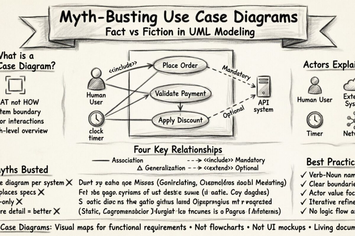 Mythos-Entlarvende Use-Case-Diagramme: Trennung von Fakten und Fiktion