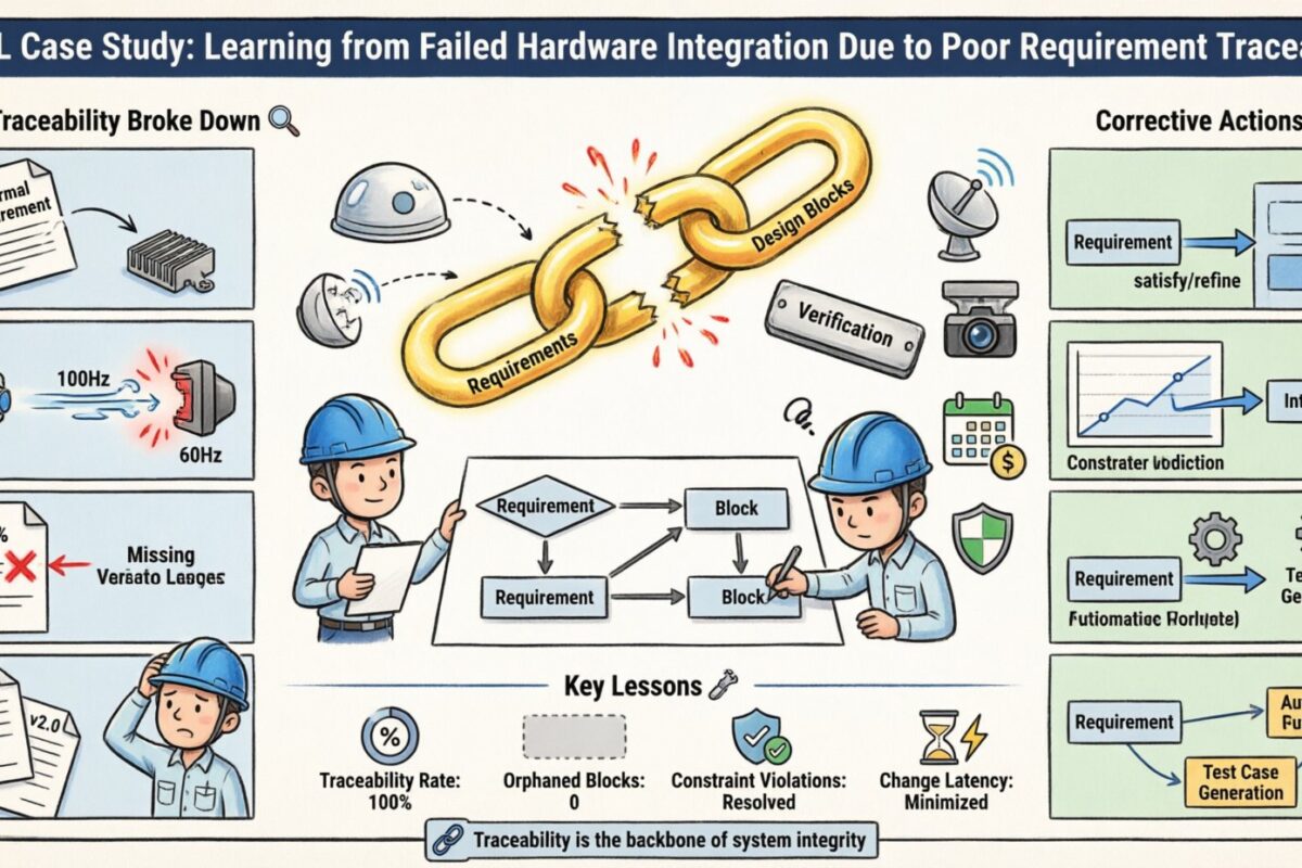 SysML-Fallstudie: Lernen aus einem gescheiterten Hardware-Integration aufgrund schlechter Anforderungstraceability