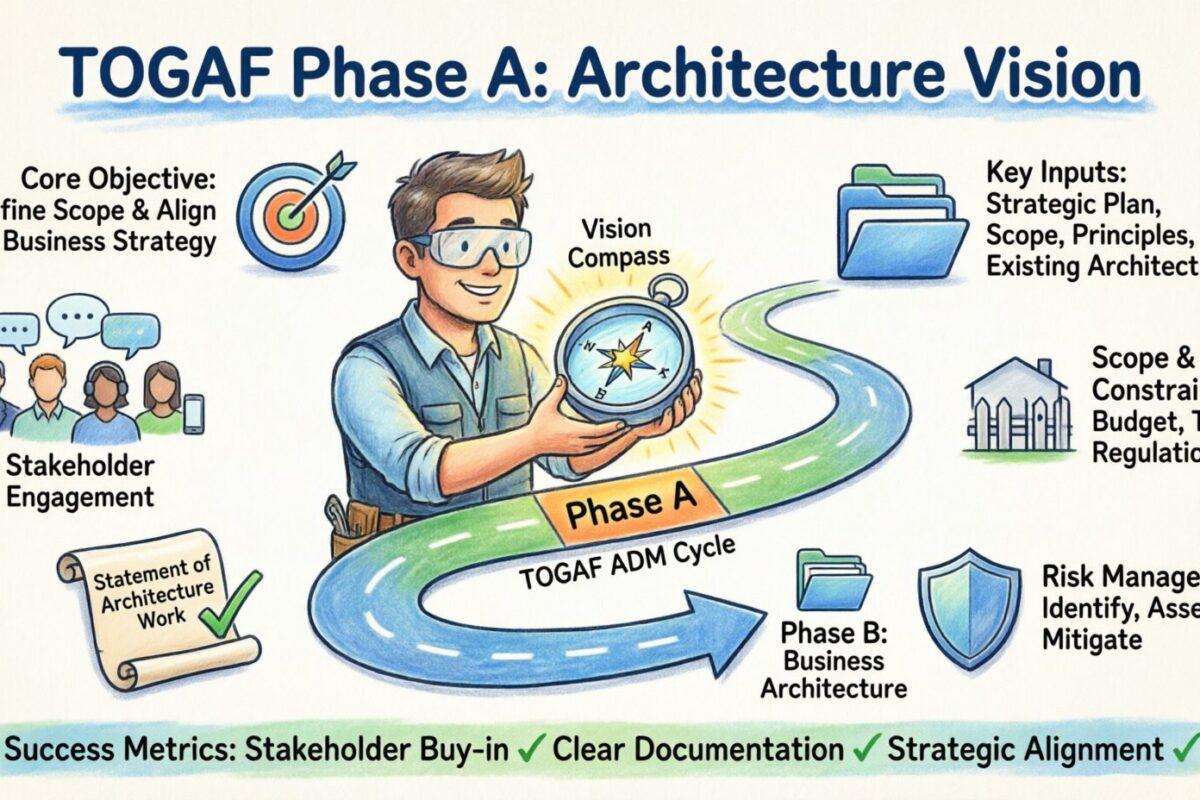 Navegando la Fase A de TOGAF para una Visión de Arquitectura Efectiva