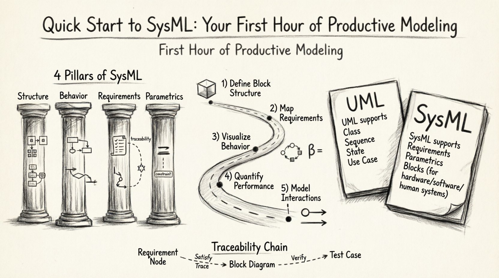 Inicio rápido de SysML: Tu primera hora de modelado productivo sin abrumarte