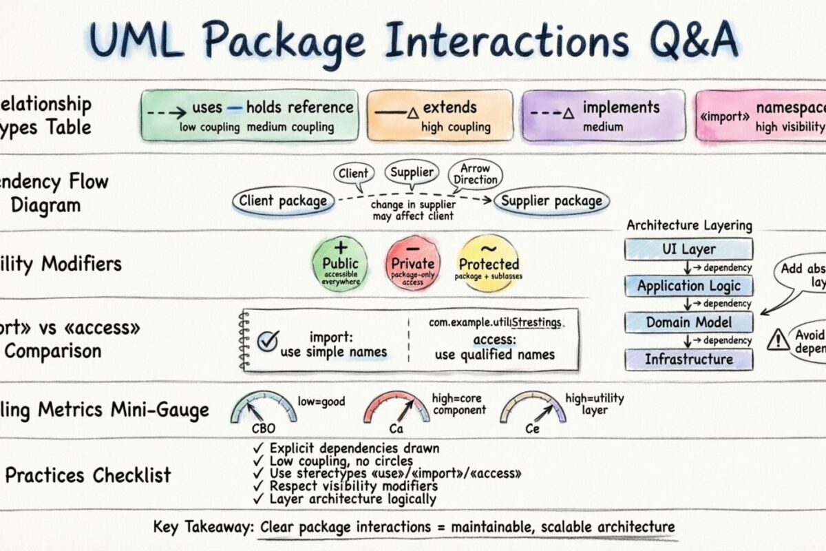 P&R: Aclarando la confusión sobre las interacciones entre paquetes en diagramas UML