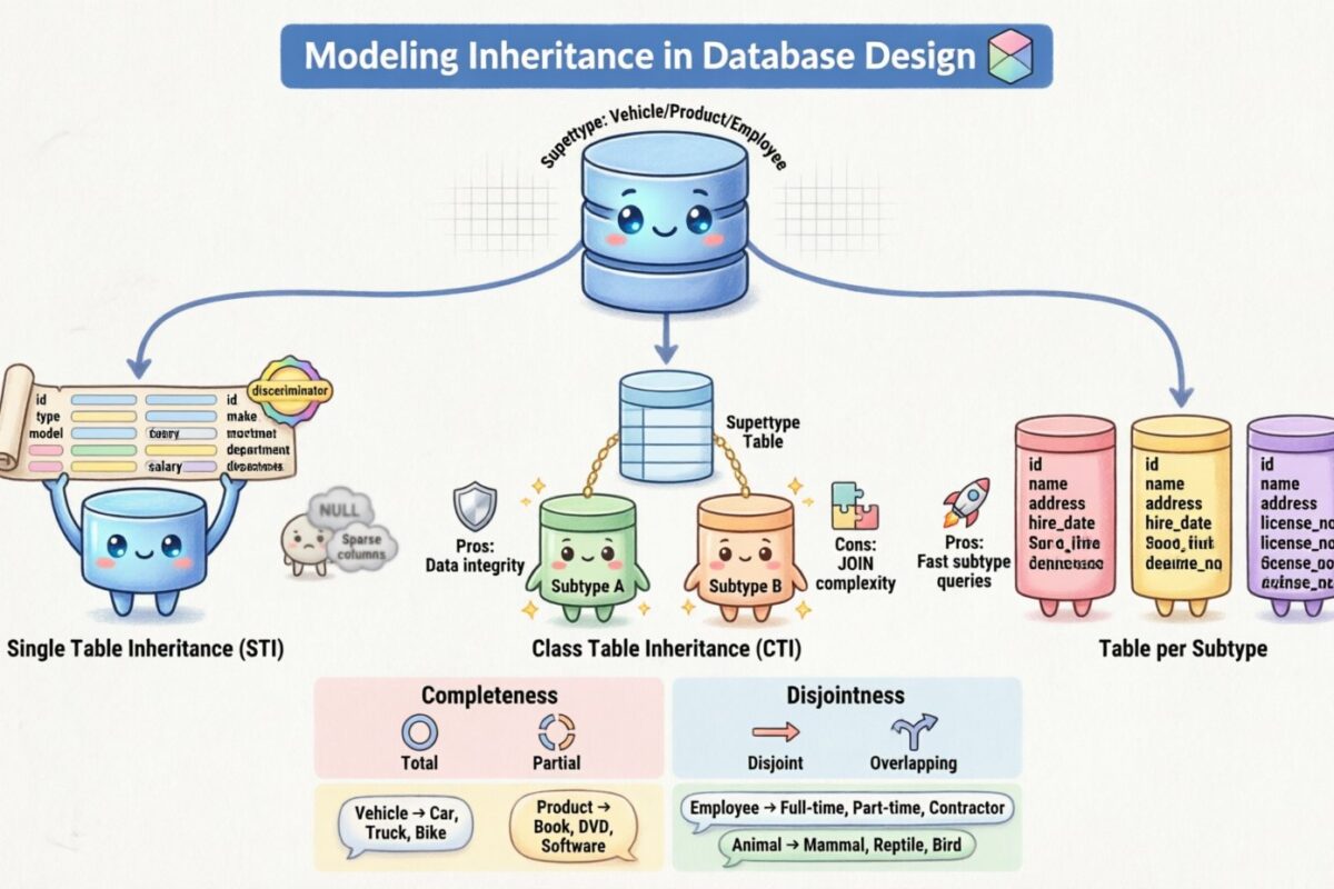 Guide ERD : Modélisation de l’héritage : Supertypes et sous-types dans la conception de schémas de base de données