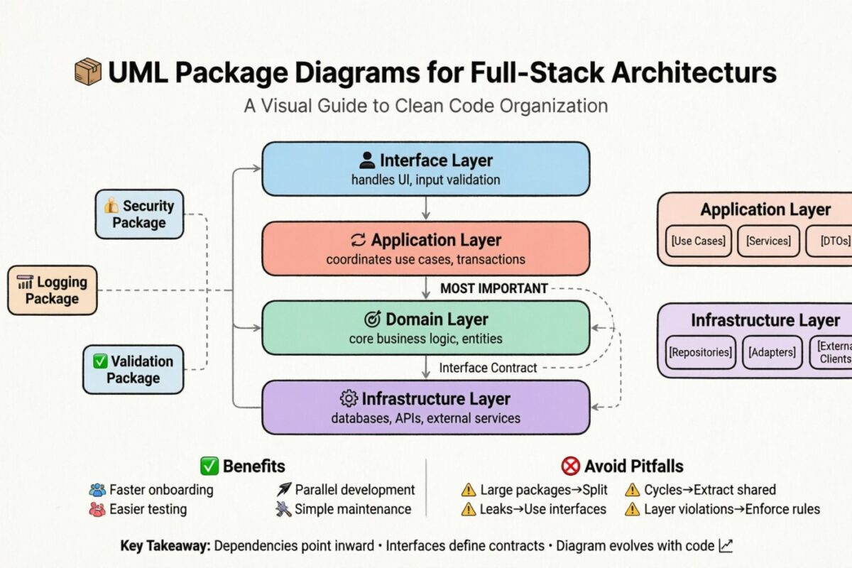 Étude de cas : Organiser un projet full-stack à l’aide de diagrammes de paquet UML