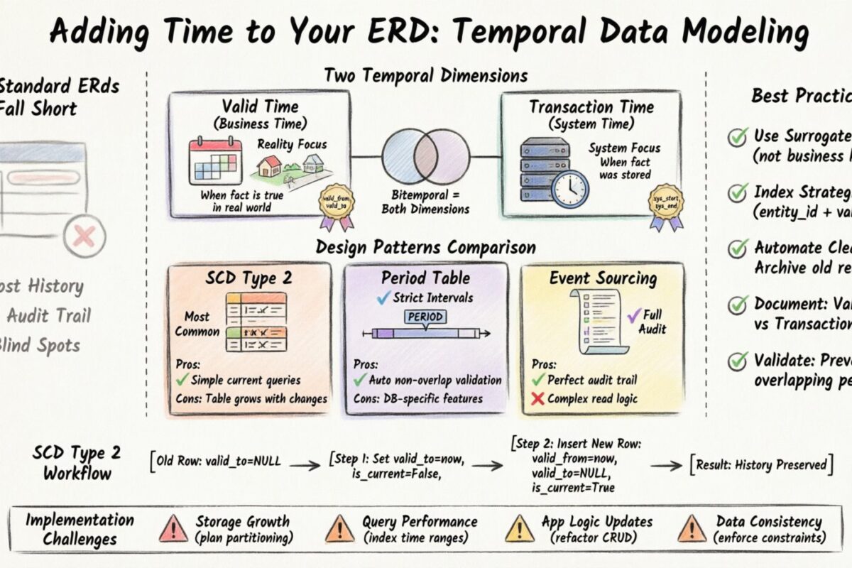 Menambahkan Waktu ke ERD Anda: Teknik untuk Pemodelan Data Temporal