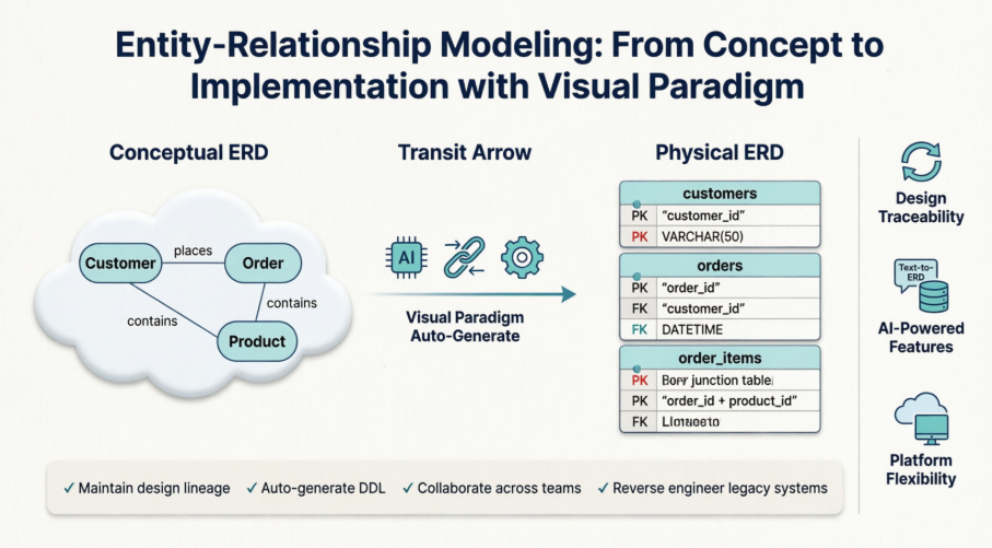 Dari Ide ke Implementasi: Visual Paradigm untuk Pemodelan ERD Dari Ide ke Implementasi: Visual Paradigm untuk Pemodelan ERD