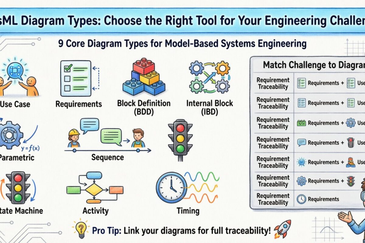 Panduan Perbandingan SysML: Menilai Jenis Diagram untuk Tantangan Teknik Spesifik Panduan Perbandingan SysML: Menilai Jenis Diagram untuk Tantangan Teknik Spesifik