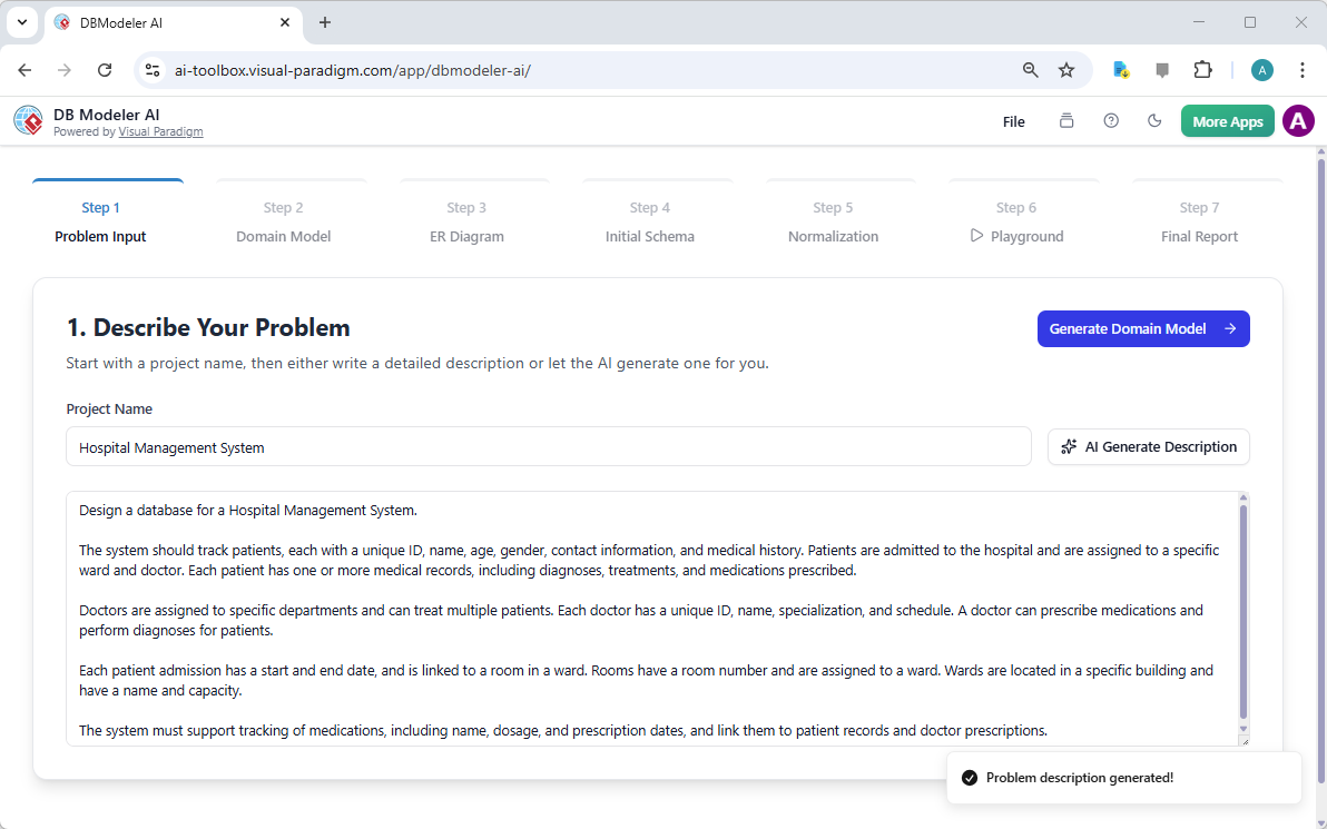 病院管理システムの設計：最高のAI駆動型データベース設計ツールで堅牢なスキーマを構築
