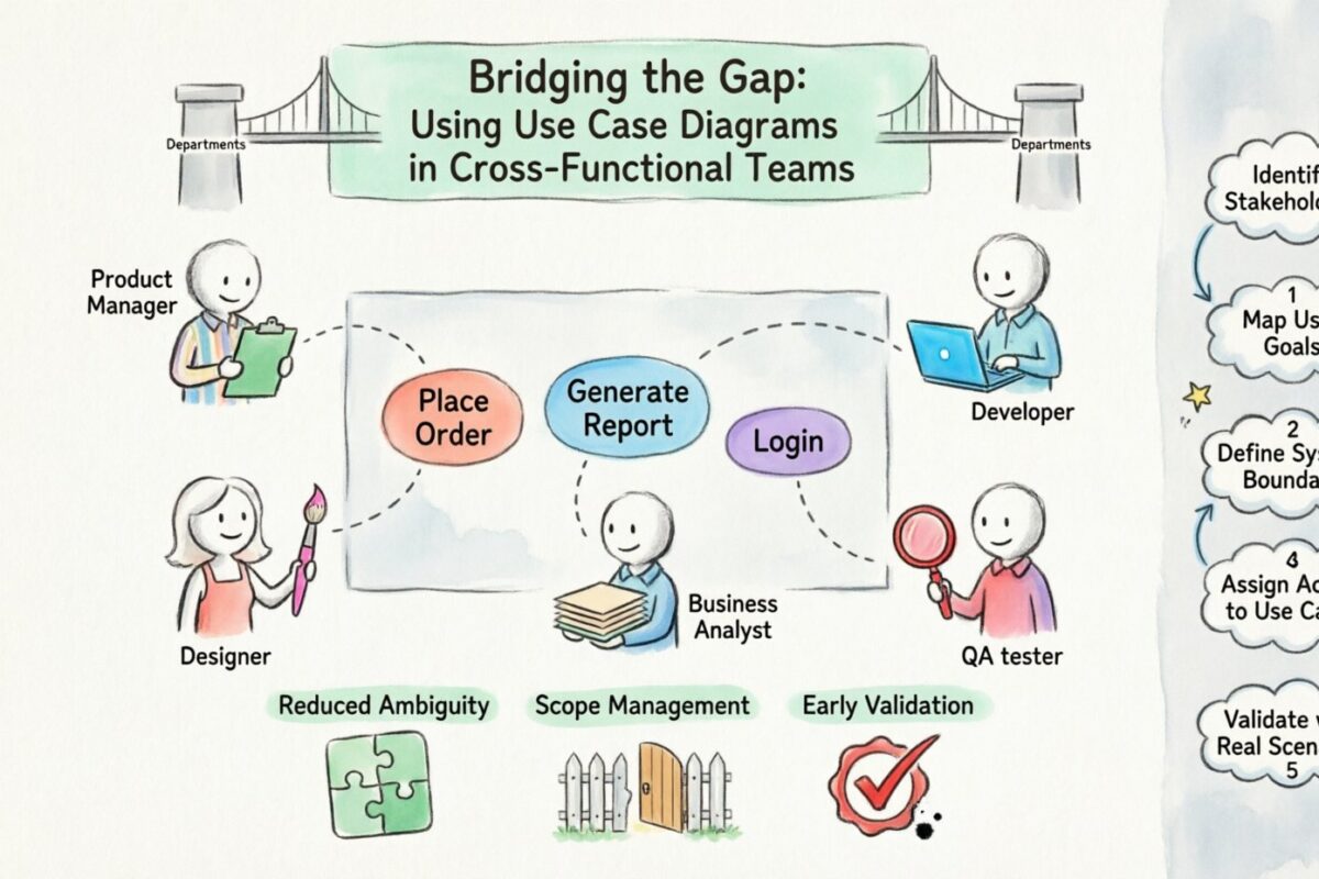 ギャップを埋める：クロスファンクショナルチームにおけるユースケース図の活用