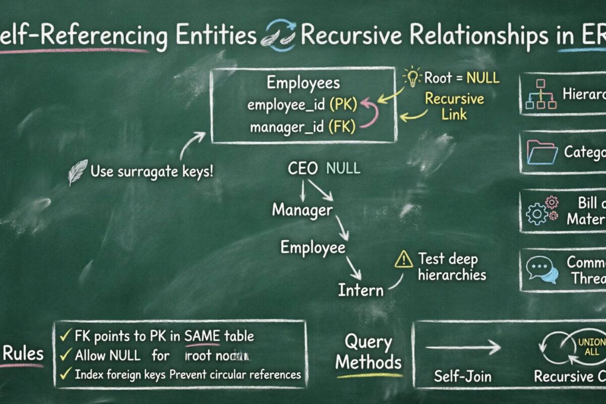 Guia de ERD: Entidades Auto-Referenciadas: Compreendendo Relacionamentos Recursivos em ERD
