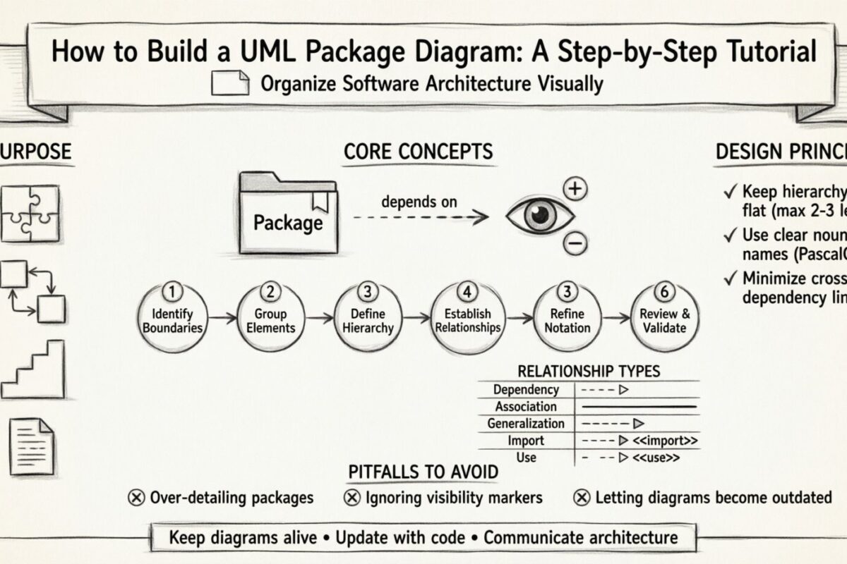 Como Criar um Diagrama de Pacotes UML: Um Tutorial Passo a Passo para Iniciantes