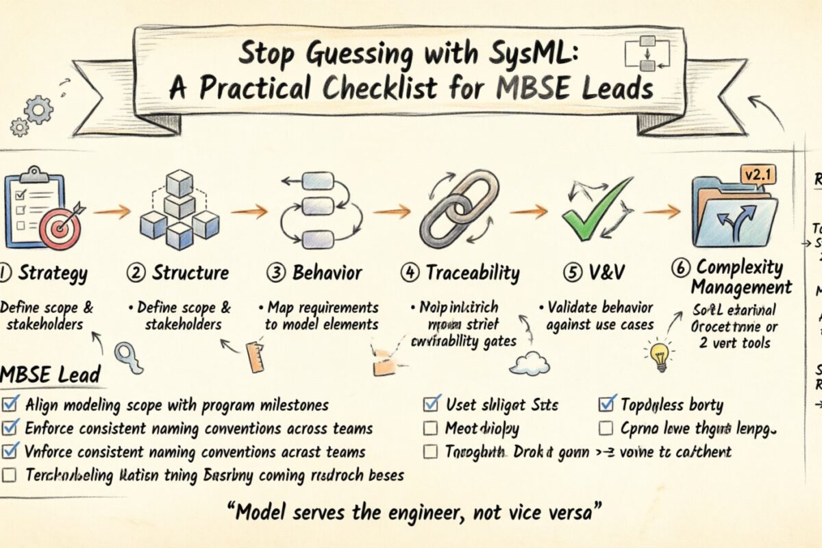 停止猜測：使用SysML避免早期障礙的實用檢查清單，專為MBSE領導者設計