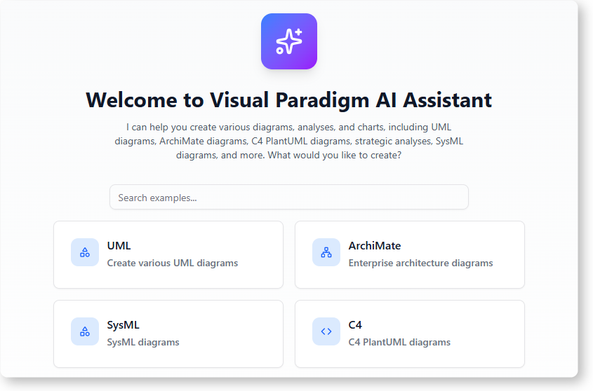 Start generating diagrams with AI Chatbot provided by VP Online
