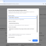 Creating a Competitive Edge: An AI-Powered Benchmarking Analysis for Toyota Creating a Competitive Edge: An AI-Powered Benchmarking Analysis for Toyota