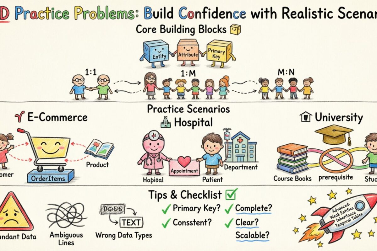 ERD Practice Problems: Build Confidence with Realistic Scenarios