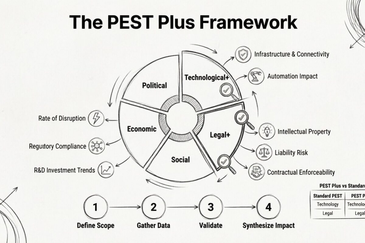 The PEST Plus Framework: Adding Technological and Legal Nuance to Standard Analysis