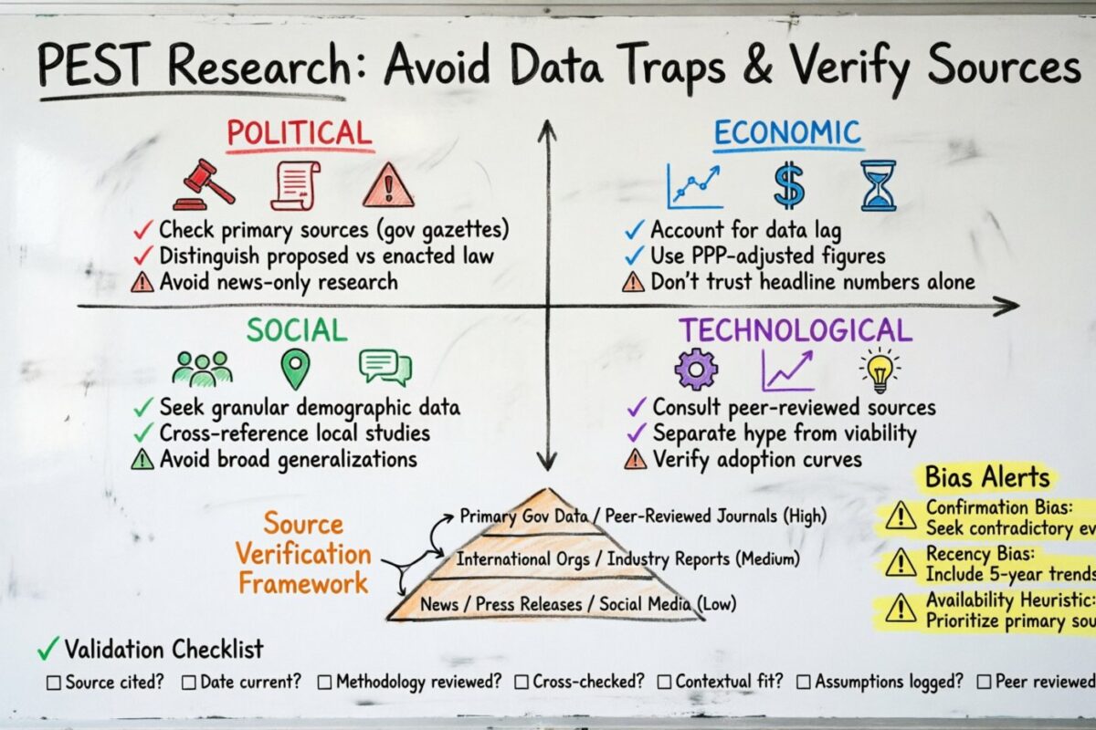 Common Traps in PEST Research: How to Verify Data Sources for Academic Rigor Common Traps in PEST Research: How to Verify Data Sources for Academic Rigor