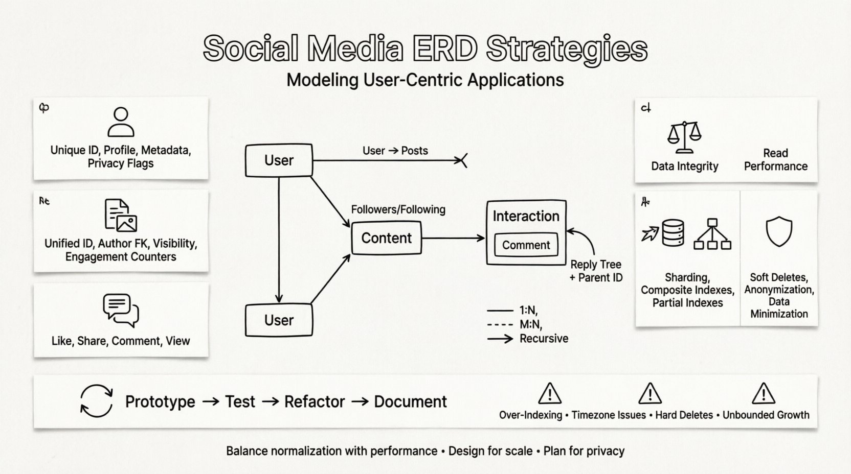 Social Media Data Modeling: ERD Strategies for User-Centric Applications