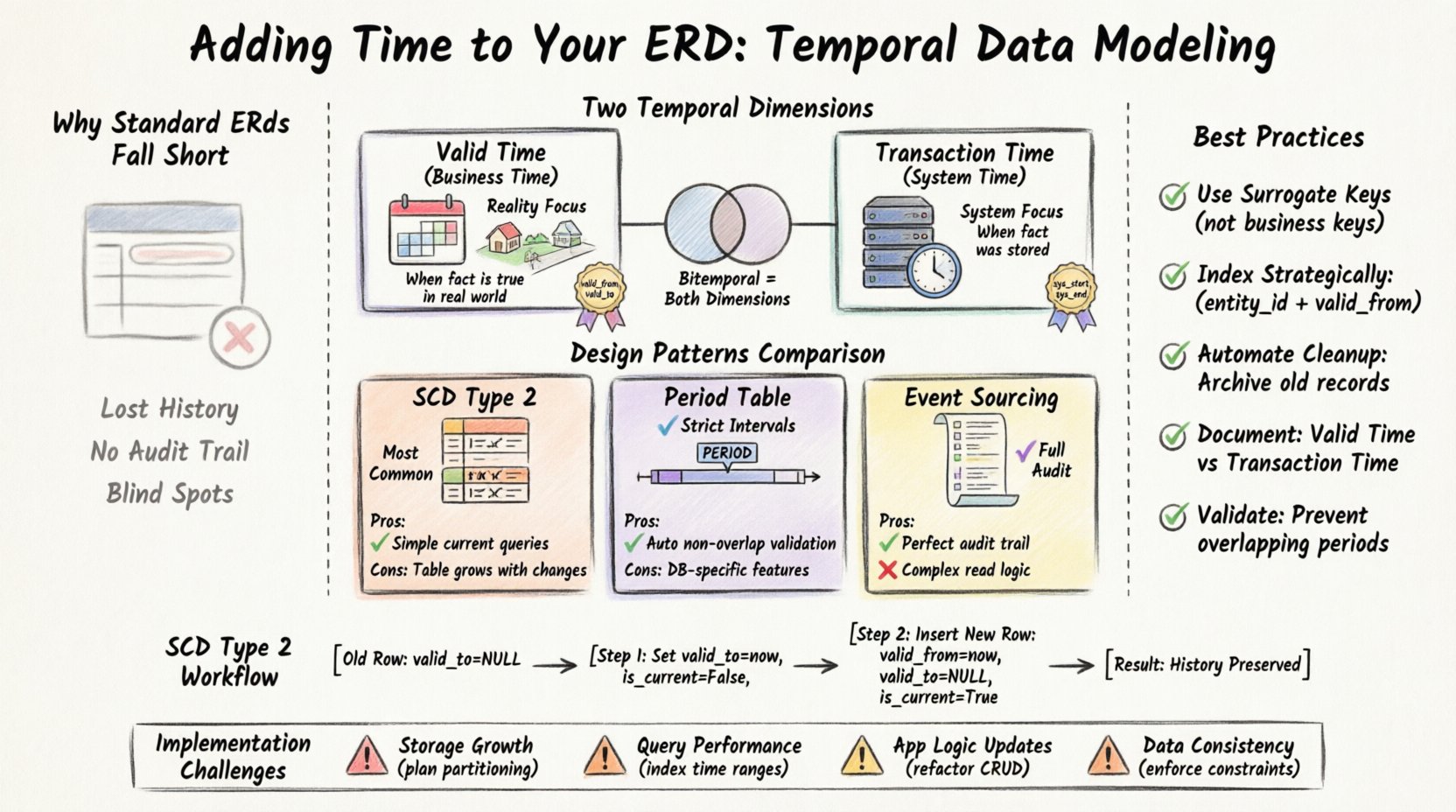 Adding Time to Your ERD: Techniques for Temporal Data Modeling Adding Time to Your ERD: Techniques for Temporal Data Modeling