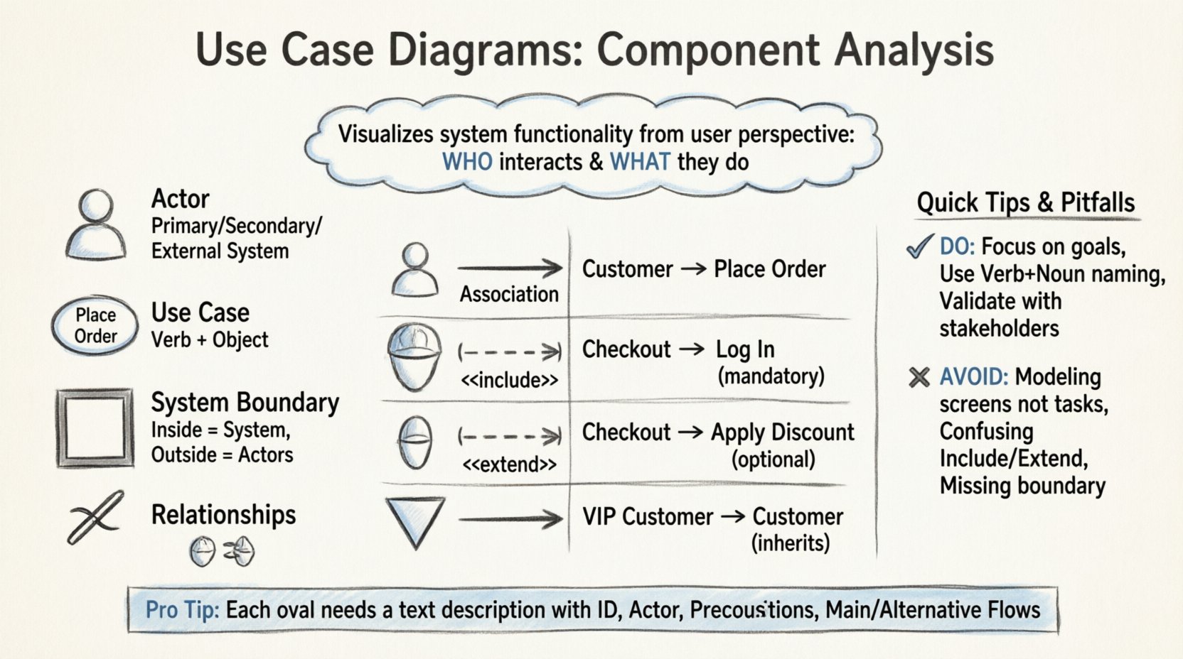 Breaking Down the Basics: A Component Analysis of Use Case Diagrams