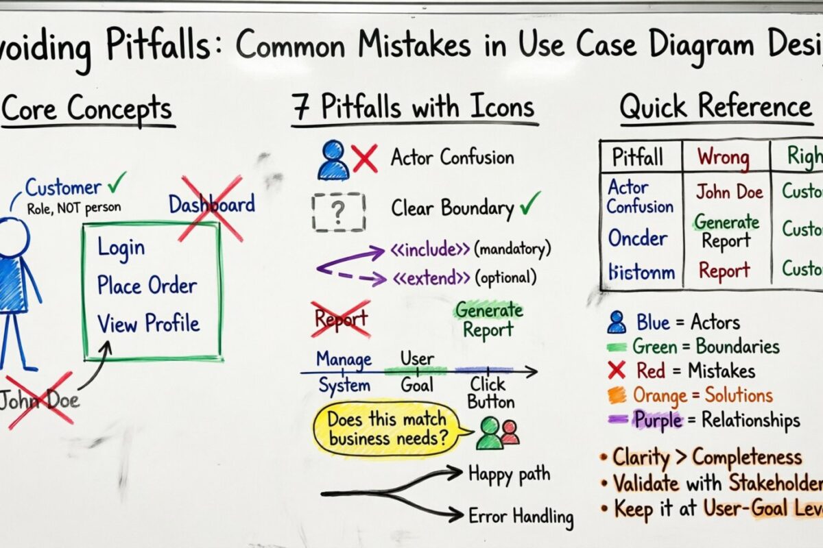 Avoiding Pitfalls: Common Mistakes in Use Case Diagram Design