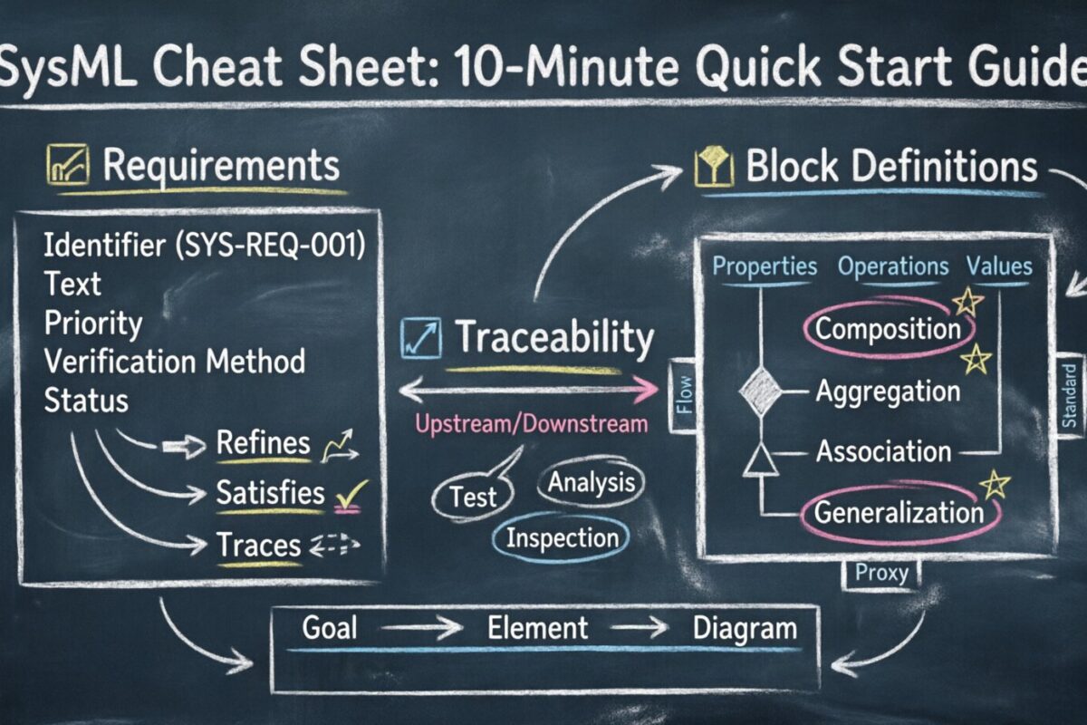 The SysML Cheat Sheet: Your 10-Minute Quick Start Guide to Modeling Requirements and Block Definitions