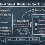 The SysML Cheat Sheet: Your 10-Minute Quick Start Guide to Modeling Requirements and Block Definitions The SysML Cheat Sheet: Your 10-Minute Quick Start Guide to Modeling Requirements and Block Definitions