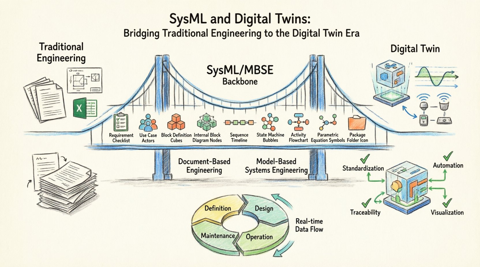 A Beginner’s SysML Guide: Bridging the Gap Between Traditional Engineering and Digital Twin Concepts