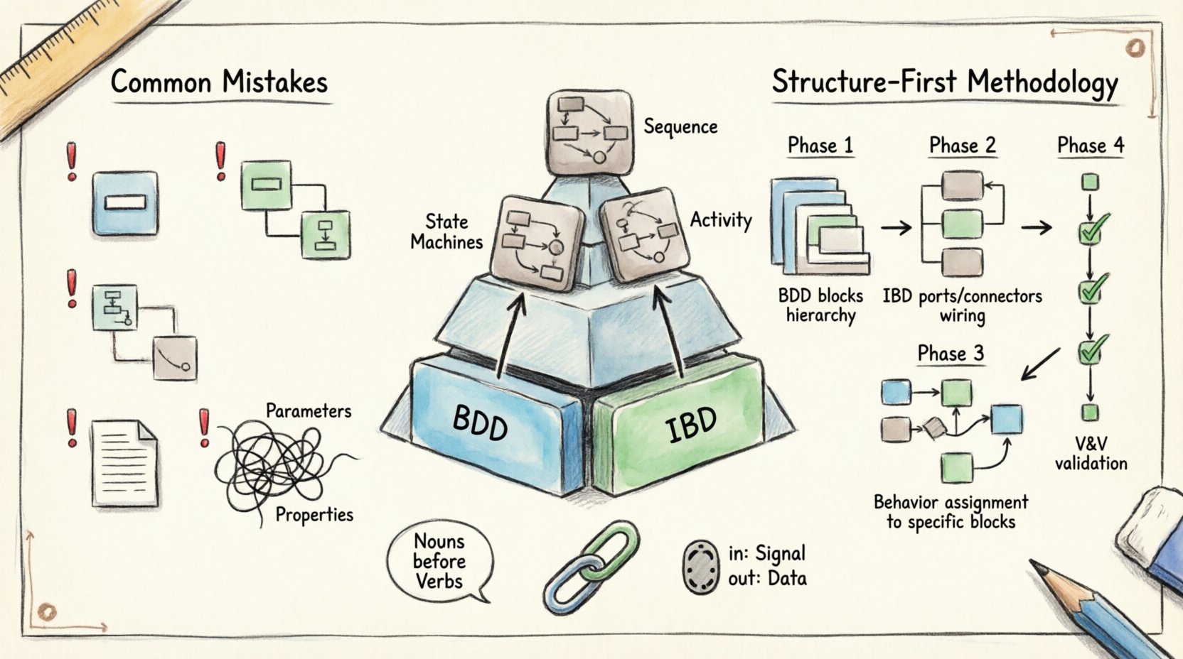 SysML Common Mistakes: Avoiding the Trap of Over-Modeling Behavior Before Defining Structure