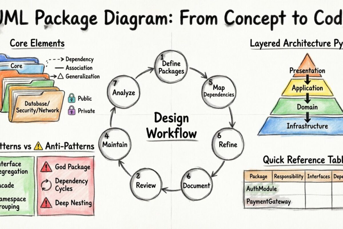 Comprehensive Walkthrough: From Concept to Final UML Package Diagram
