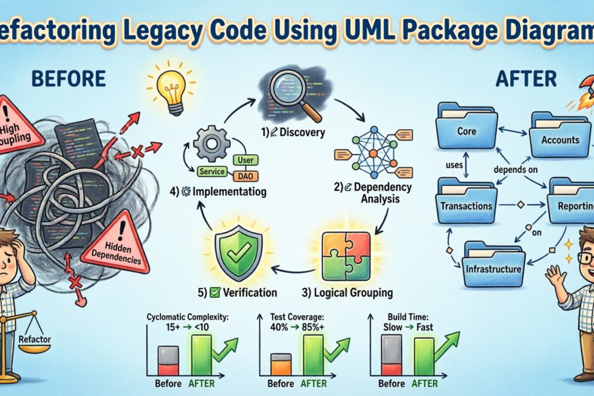 Case Study: Refactoring Legacy Code Using UML Package Diagrams Case Study: Refactoring Legacy Code Using UML Package Diagrams