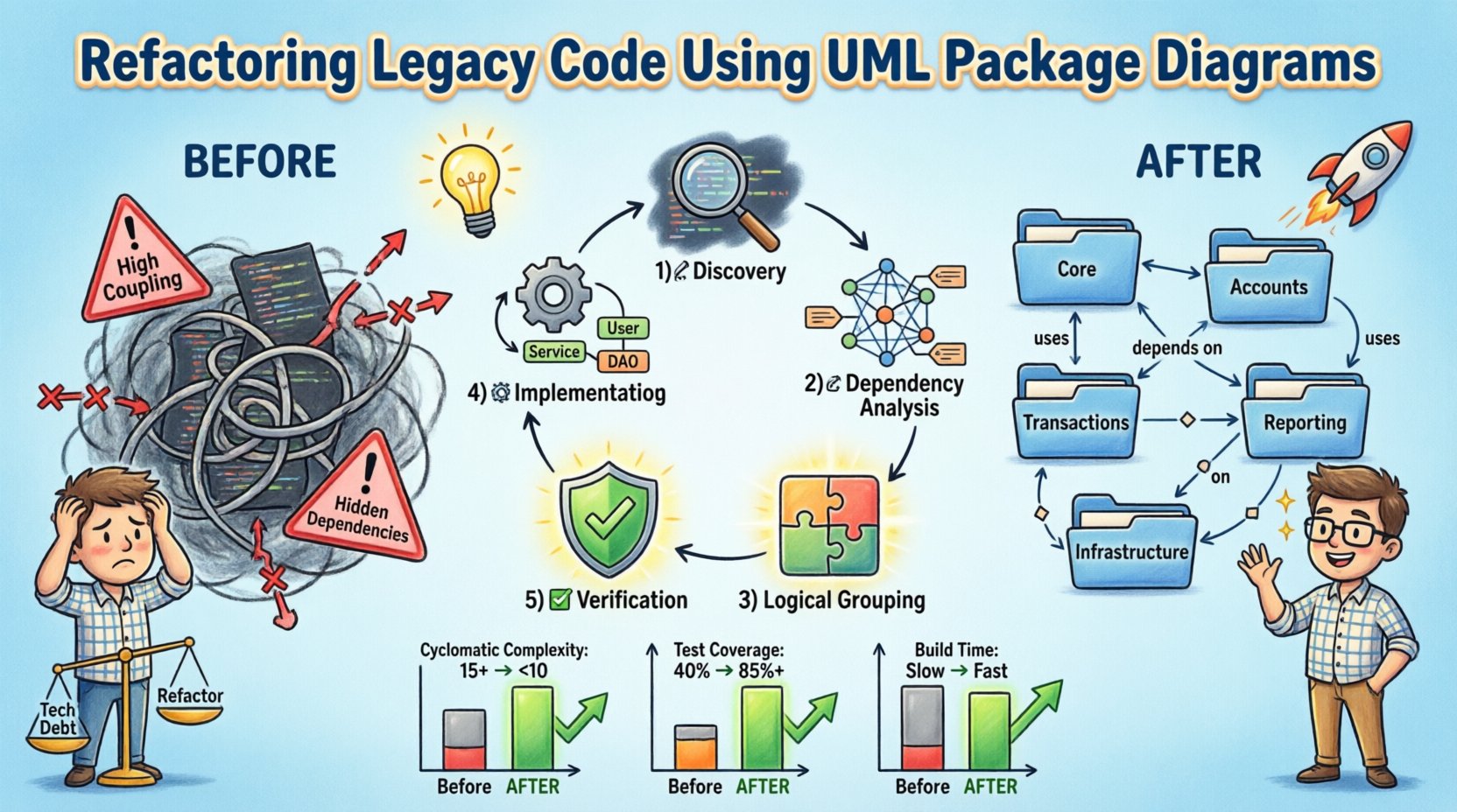 Case Study: Refactoring Legacy Code Using UML Package Diagrams Case Study: Refactoring Legacy Code Using UML Package Diagrams