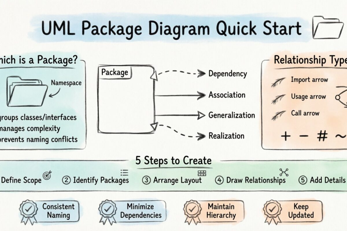 Quick Start: Drawing Your First UML Package Diagram in Minutes Quick Start: Drawing Your First UML Package Diagram in Minutes