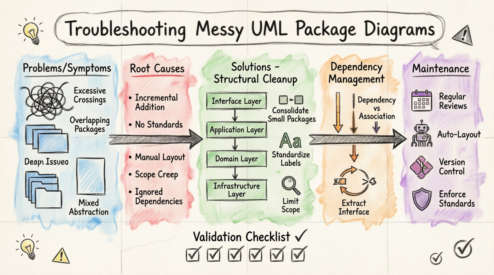Troubleshooting: What to Do When Your UML Package Diagram Looks Messy Troubleshooting: What to Do When Your UML Package Diagram Looks Messy
