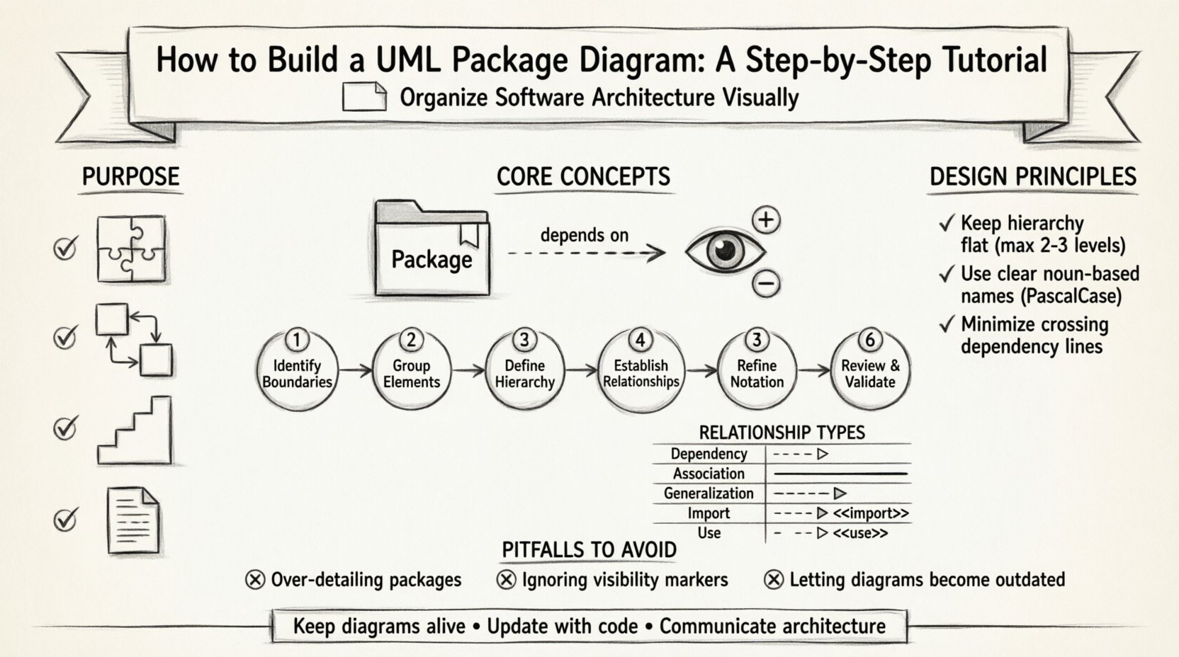 How to Build a UML Package Diagram: A Step-by-Step Tutorial for Beginners